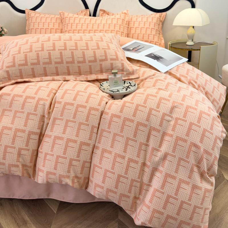 Fresh Style Cotton Bedding Set - 1.2m 1.5m 1.8m 2.0m Soft Breathable Bed Linens