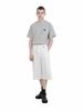 Chaenseseunoi Side Pleat Wide Fit Bermuda Pants White/M251Pt05Wh