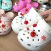 Red Tomato Kitty Cat Shoe Flower - Cute Little Cat Shoe Upper Decoration