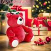 LOVELOCKBEAR Original Red Maca Bear DollKids Soft Plush Toys Baby 1st Birthday Gifts