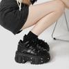 Punk Small Leather Women's Metal Gothic Dark Muffin Lolita Rivet Niche Y2g Hot Girl Platform Shoes