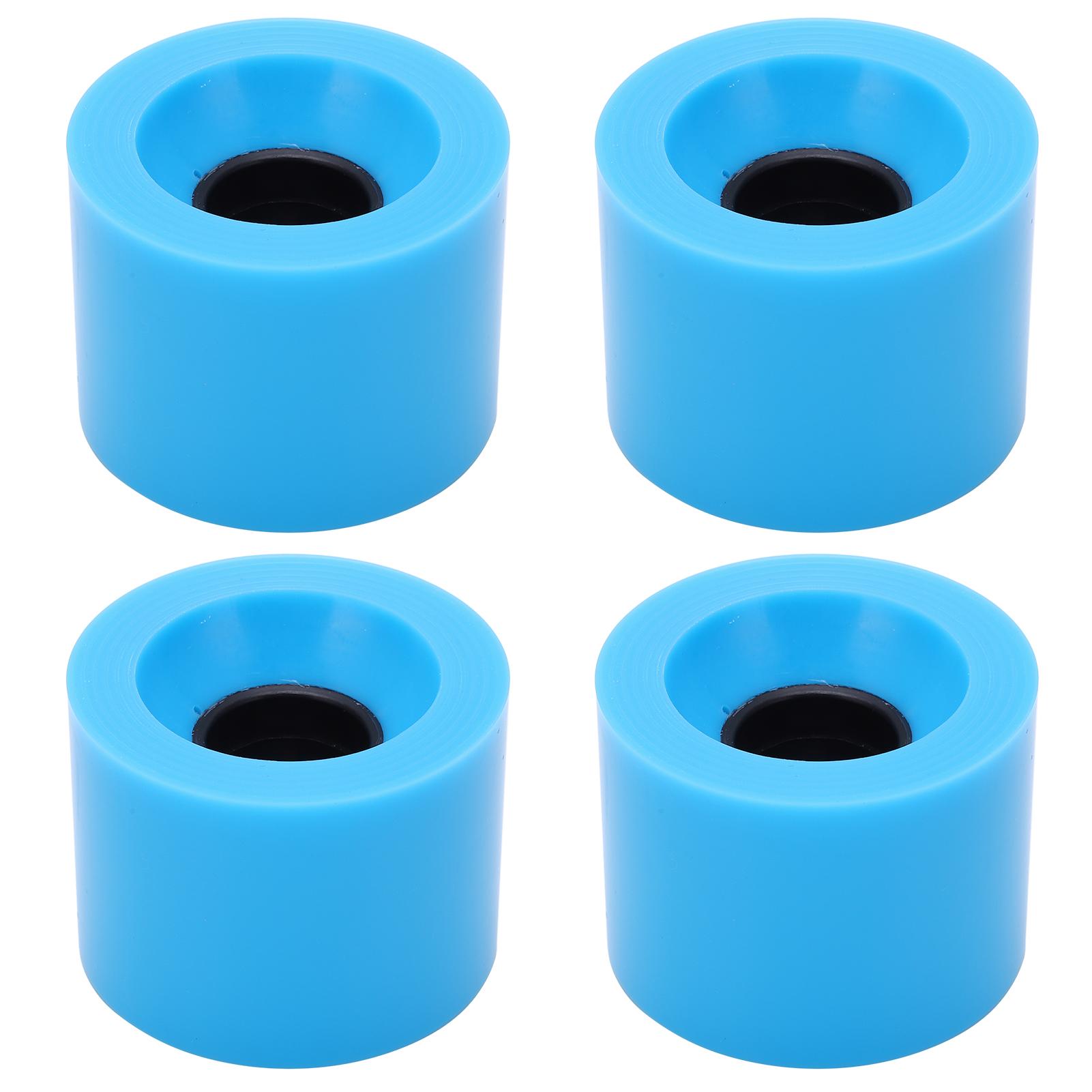 Shoemst Blue Puente 4Pcs 60X45mm Skateboard Wheels 78A Longboard Cruiser Wheels Replacement Parts