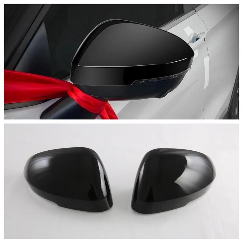 For Mitsubishi Outlander 4 PHEV 2024 Side Door Rearview Mirrors Cover Rain Shield Eyebrow Frame Trims Car Accessories