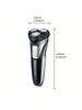 Men's rechargeable electric shaver - dry and wet shaving LED display screen, travel lock, and Father's Day gift creativity,