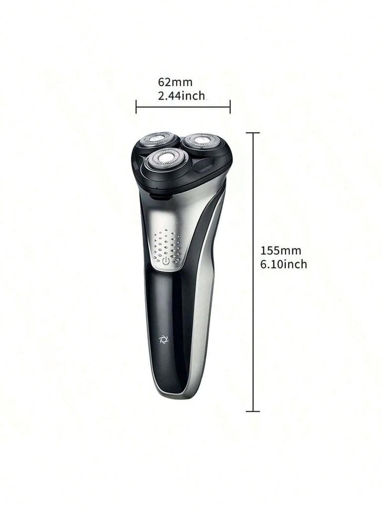 Men's rechargeable electric shaver - dry and wet shaving LED display screen, travel lock, and Father's Day gift creativity,