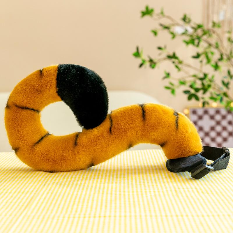 Simulated Tiger Paws Tail Headband Stage Performance Props Zoo Props Tiger Comic Show Modeling Doll