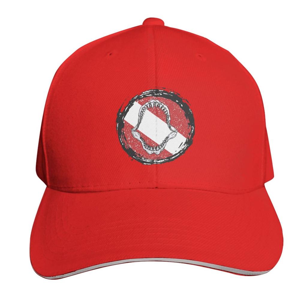Scuba Diving Dive Flag And Shark Cap Fashion Casual Baseball Caps Adjustable Hat Hip Hop Summer Unisex Baseball Hats