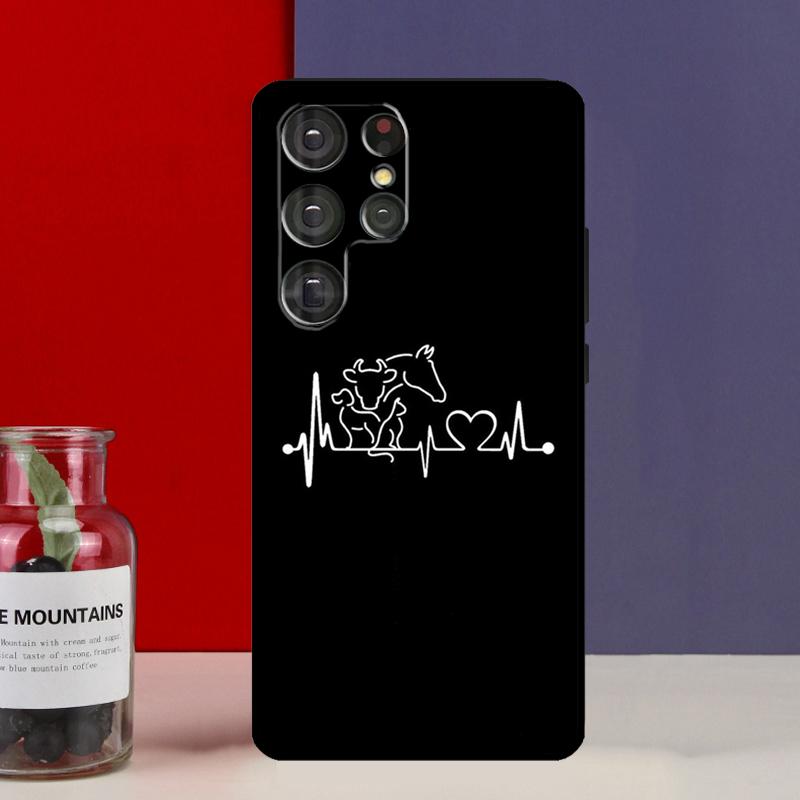 Vegan Vegetarian Quote Funda Case For Samsung Galaxy S25 Ultra S9 S10 S20 FE S21 S22 S23 Plus S24 Ultra Phone Cover