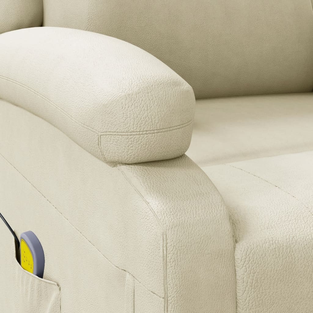 Massage Chair Cream Faux Leather