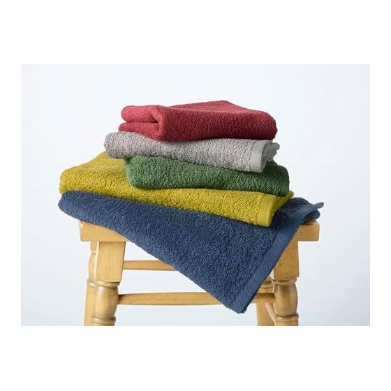 Kosugizen Daily Mini Bath Towel BASIC Color Gray Set of 2 50 x 100cm Thin and Lightweight Compact HZG-450-2GY