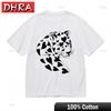 Womens Oversize TShirt Monochrome Leopard Heart Pattern Cotton Tops Essential Streetwear Clothing for Summer Style TShirt
