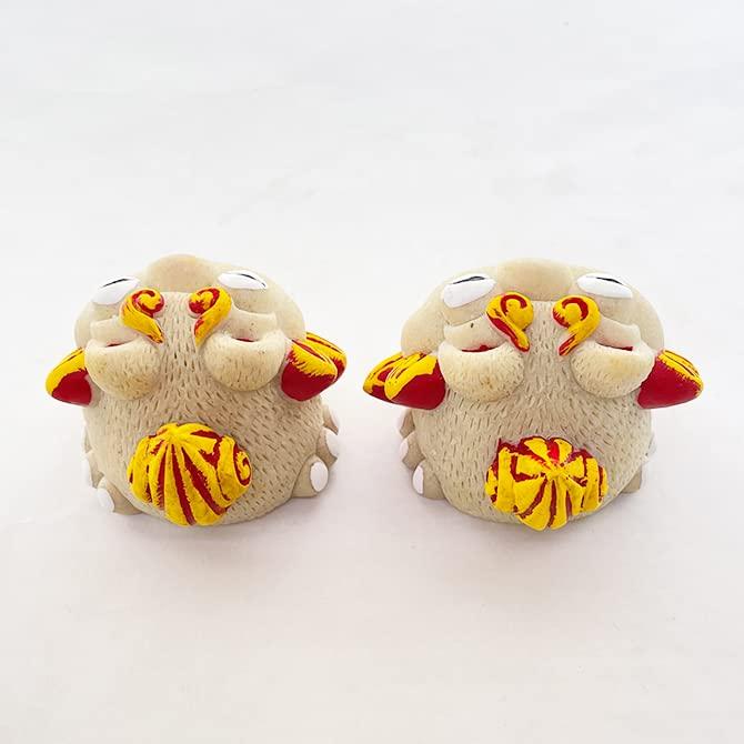 Kubakasaya Shisa Figur, Okinawa Souvenir, Eingangsbereich, Ying Shisa, Glücksbringer, Feng Shui, Schutz vor Bösem, Glücksbringer, Ryukyu