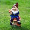 Outdoor Garden Decor Resin Sculpture Mushroom Dwarf Statue Cute Seesaw Swing Gnome Figurine Creative Garden Yard Lawn Ornament