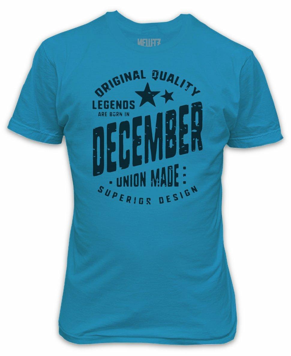 

Legends are born in December T-Shirt Birthday Present Gift Superior Quality S