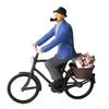 Handgefertigtes 1/64 Radfahrer-Figurenset Mit Realistischen Posen Detailliertes Miniatur-Radfahrer-Ornament Für DIY-Szenenbau