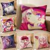 No Game No Life Anime Pillow Case Anti-dustmite Pillowcase Invisible Zipper Silky Short Plush Sofa Cushion Cover