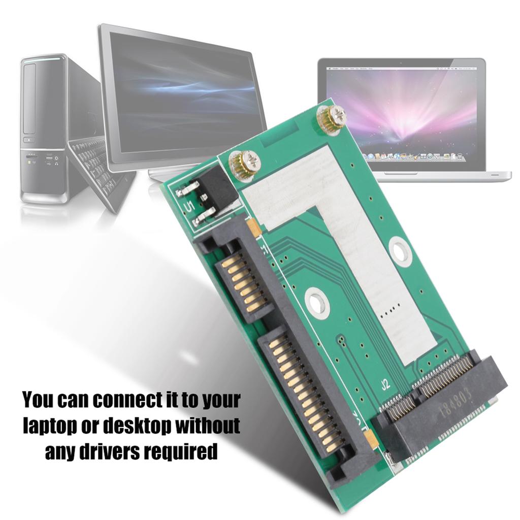 Mini PCI E SSD To Harf Height 2.5inch Interface SATA 3.0 Adapter Converter Riser Card