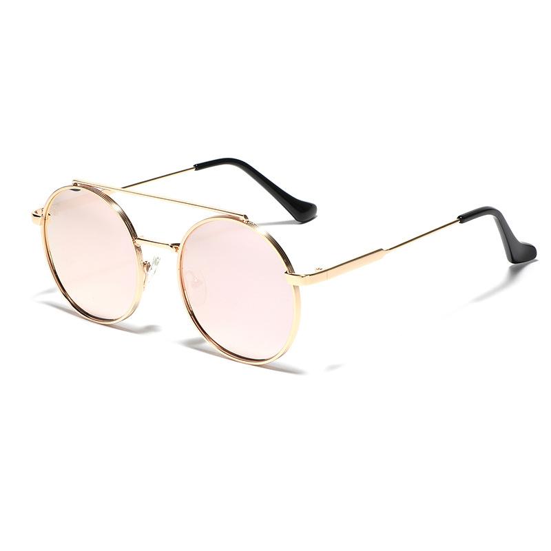 

Glasses Large Frame Metal Colorful Sunglasses Men S Double Beam Trend Retro Sunglasses Women Ins