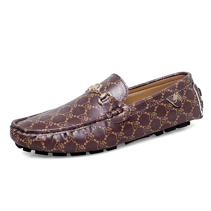 Men s Large Size Slip-On Leather Loafers - Casual Driving Shoes 46