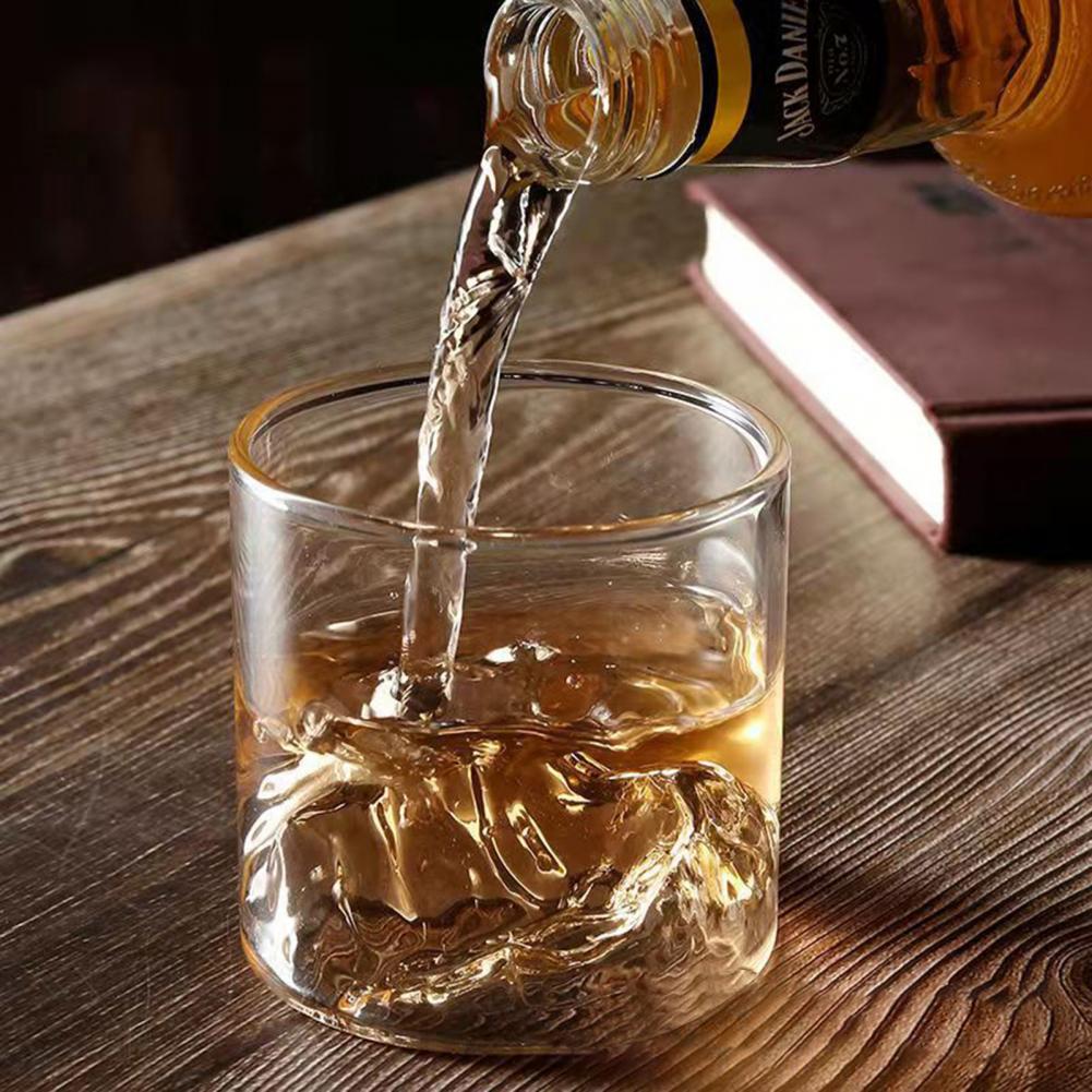 New 200/300ml Whiskey Glasses MountFuji Craft Premium Fashion Drinking Glass for Lovers