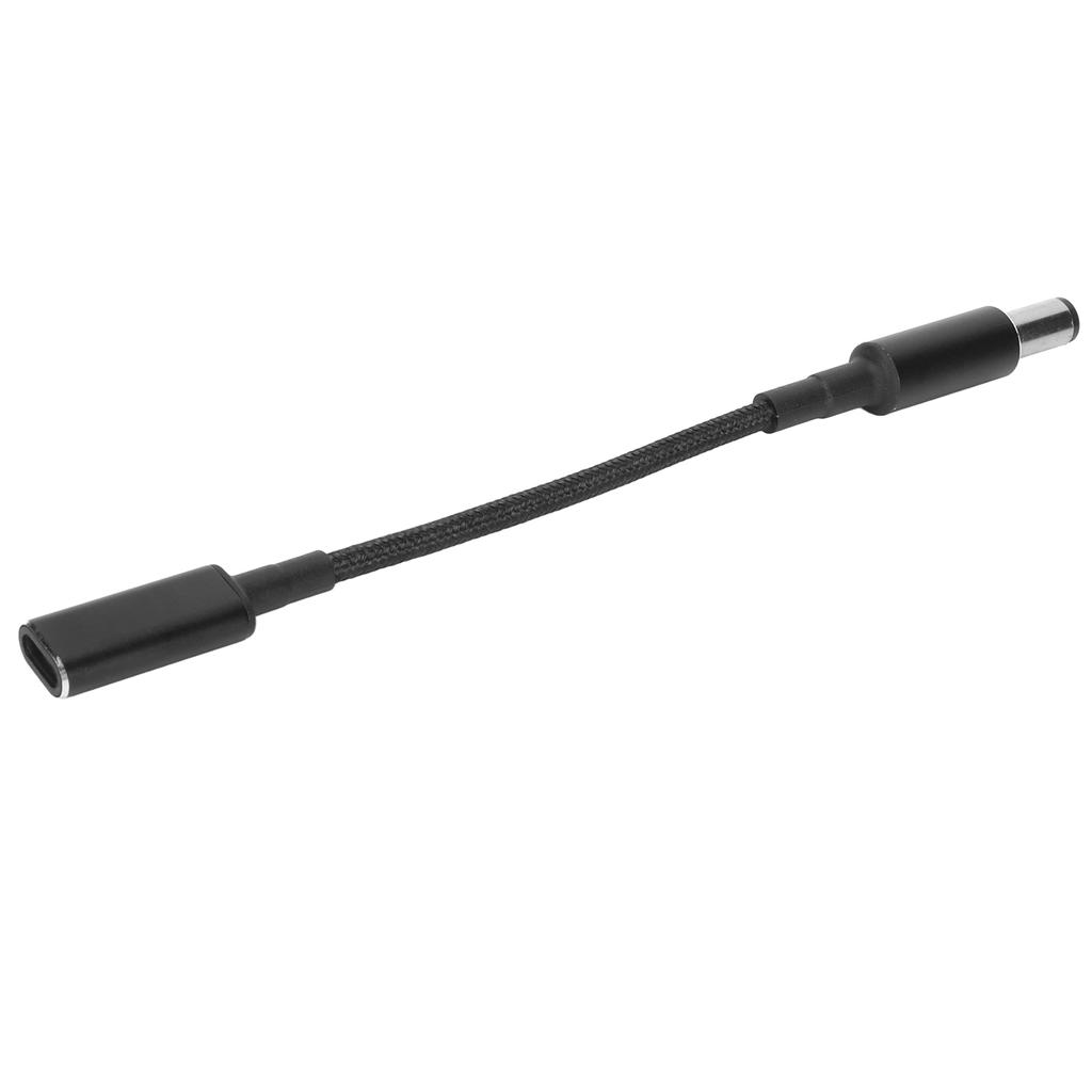 Type C to DC 7.4mm Adapter Aluminium Alloy PD 100W Fast Charge Dual Chip USB C to DC 7.4mm Adapter for Laptop 0.6mm Port