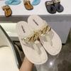 Ladies New Slippers Summer T-shaped Flip-Flops Flat Slippers Fashion Indoor Outdoor Fashion Fashion Convenient