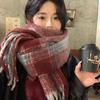 New mohair scarf autumn and winter Korean high-end versatile Maillard imitation cashmere warm