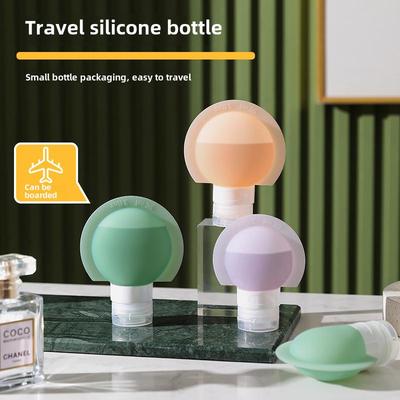 Trousse de toilette portable en silicone - Flacons souples conformes à la TSA pour shampoing et gel douche