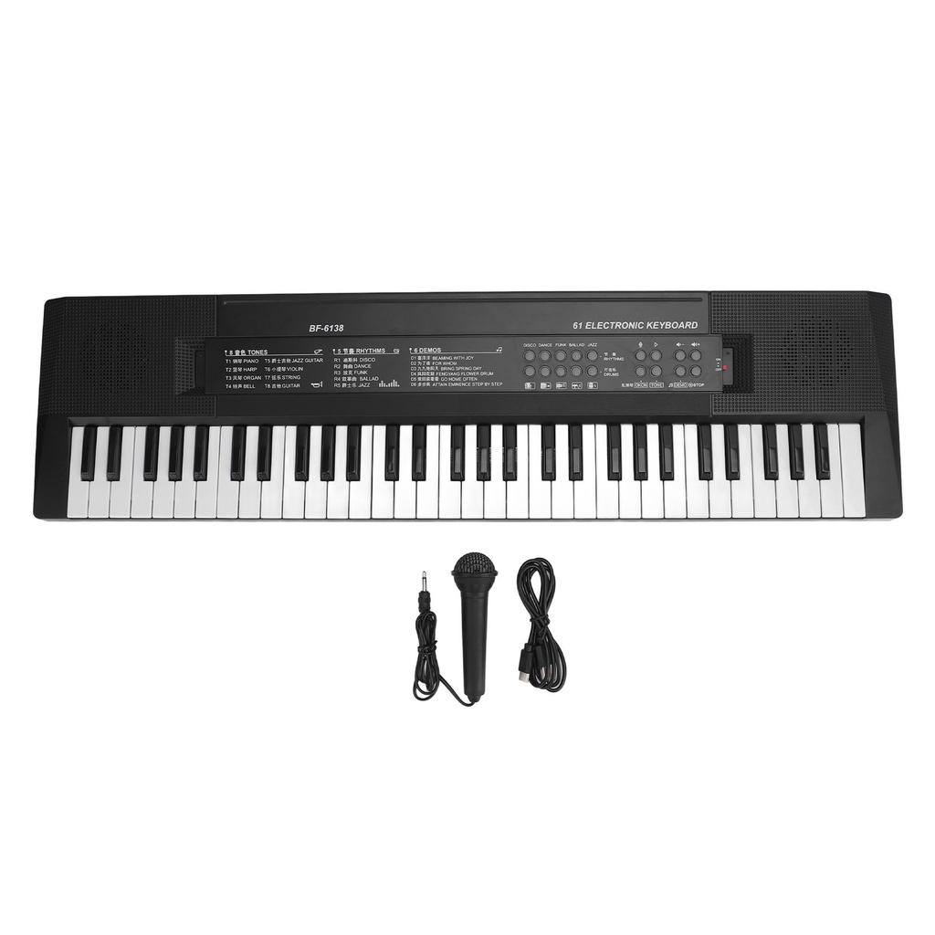 Kids Keyboard Piano Portable 61 Keys Electronic Keyboard Piano Early Learning Educational Musical