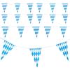 Oktoberfest flag blue and white checkered string flag Oktoberfest pennant decor hanging flag Oktoberfest colored flag Home Decor