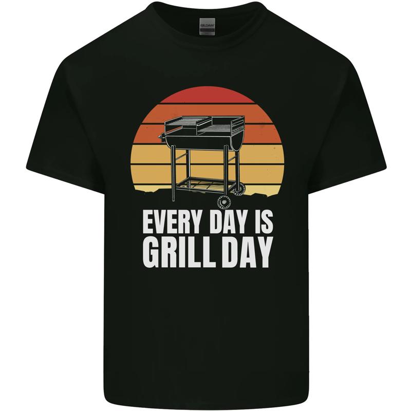 

Jeder Tage A Grill Tag Lustig Grillen Pension Herren Baumwolle Maglietta T-Shirt - Men s Summer Cotton Graphic Tee S разноцветный