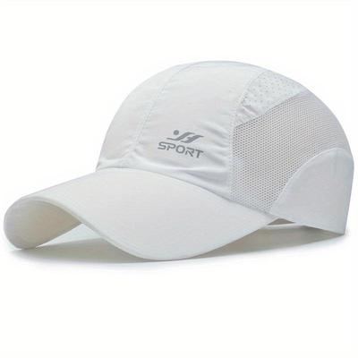 Quick Drying Adjustable Baseball Cap - Breathable Sun Protection for Outdoor Golf Fishing Running Sports