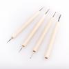 4-Piece Polymer Clay & Nail Art Dotting Pen Set: Indentation & Scoring Tools for Pottery & Quilling