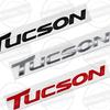 1Pc ABS 3D For Tucson Logo Front Hood Badge Letter Logo Car Rear Trunk Body Sticker Emblem Accessories