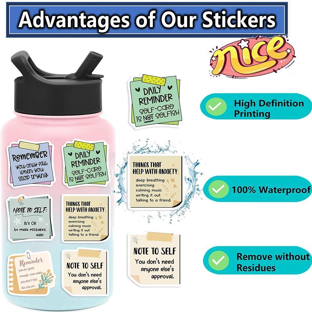 50 Sheets Waterproof Graffiti Sticky Notes - Perfect for Guitars, Notebooks, and Suitcases