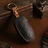 Leather Car Remote Key Cover Case Holder Shell Bag Fob Keyring Chain For Hongqi New H5 H6 EH7 H9 HS3 HS5 HS7 PHEV E-HS9 HQ9 2025