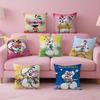 Cartoon D-Diddl Love Cute Kawaii Pillow Anime Pillow Sofa Bed Head Pillow Cover Cushion Cover Fashion