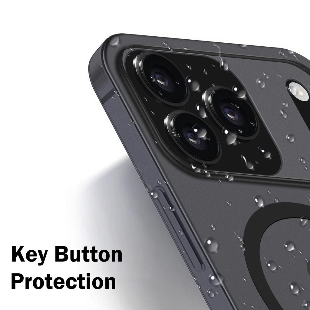 Luxury Ultra Thin Matte For Magsafe Wireless Charge Case for iPhone 17 Air 16 15 14 Plus 13 12 Pro Max Clear Shockproof PC Cover