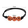 10/20Pcs Sports Theme Party Bracelets Football Baseball Basketball Beads Charm Kids Birthday Favors Gift for Guest Pinata Filler