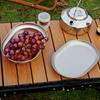 Rusts Resistant Stainless Steel Dinner Plates/ Soup Basin Dinnerwares for Camping Barbecues and Family Gatherings