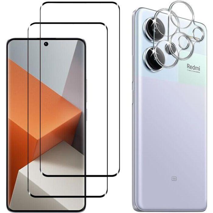 Tempered Glass for Xiaomi Redmi Note 13 PRO PLUS 5G / Redmi Note 13 PRO+ 5G and Camera Protection [Pack 2] Phonillico®