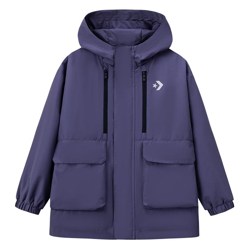 Converse Youth Hooded Waterproof Windbreaker Jacket