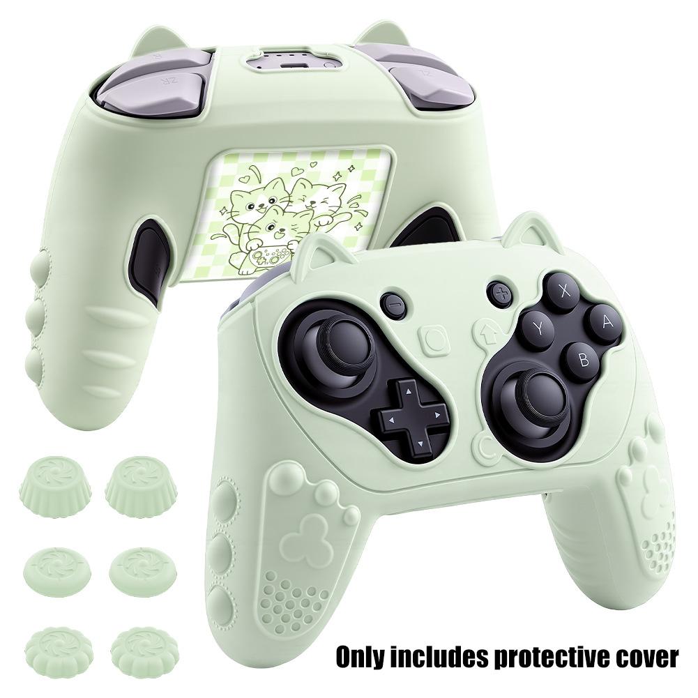 

Silicone Protective Case For Switch 2 Pro Gamepad Controller With Joystick Cap Stickers For Nintendo NS Accessories