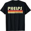 PHELPS Surname Funny Retro Vintage 80s 90s Birthday Reunion T-Shirt