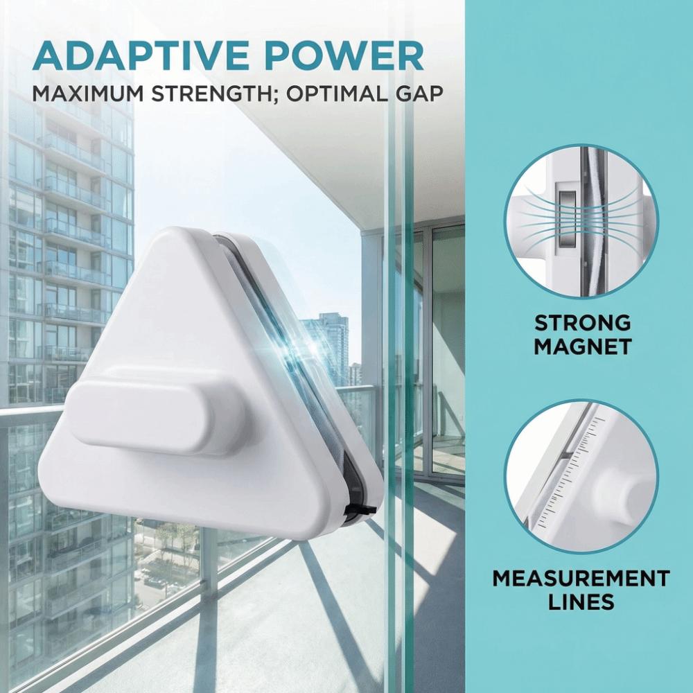 Durable Glass Artifact Cleaning Cotton Easy To Clean Magnetic Adjustment Cleaning Kit Outside