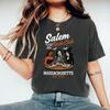 Witchy Book Club T-Shirt Spooky Girl Reading Tshirt Book Lover Halloween T-shirt Casual Women Graphic T Shirts Witches Salem Tee