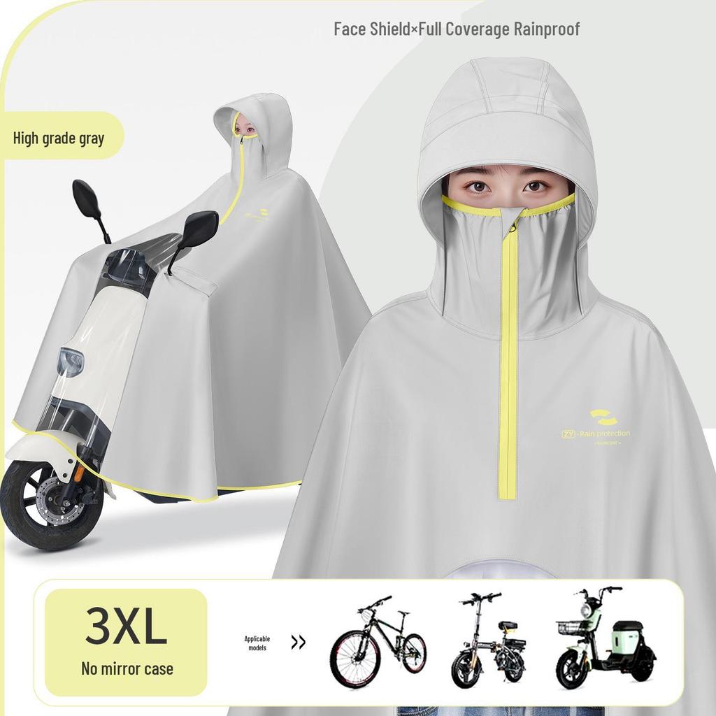 Universal Electric Vehicle Raincoat: Riot-Proof, Oxford Cloth, Unisex Poncho, Plus Size, Long Style Motorcycle Cover