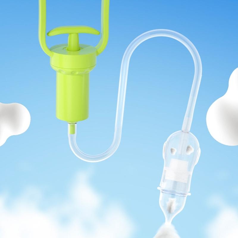 Portable Baby Nasal Aspirator With Hygienic Anti Backflow Design Gentle Hand Controlled Suction Quiet Operation