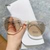 Photochromic Round-shaped Myopia Glasses Women Men Ultra-lightweight Discolored Nearsighted Eyeglasses Blue Light Filteringweight Myopic Eyewear