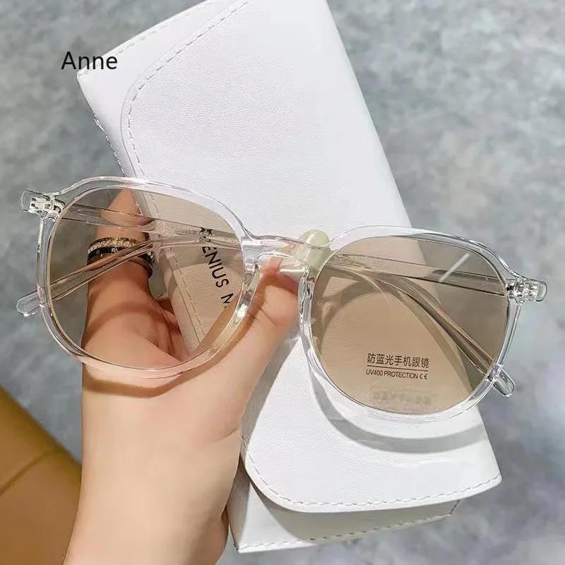 Photochromic Round-shaped Myopia Glasses Women Men Ultra-lightweight Discolored Nearsighted Eyeglasses Blue Light Filteringweight Myopic Eyewear